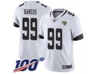 #99 Limited Marcell Dareus White Football Road Youth Jersey Jacksonville Jaguars Vapor Untouchable 100th Season