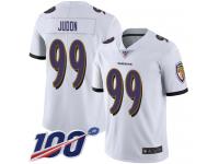 #99 Limited Matt Judon White Football Road Youth Jersey Baltimore Ravens Vapor Untouchable 100th Season