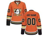 Anaheim Ducks Reebok Women's Custom Alternate Premier Jersey - Orange
