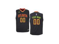 Atlanta Hawks adidas Toddler Custom Replica Road Jersey - Black