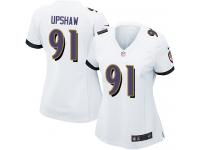 Baltimore Ravens Courtney Upshaw Women's Road Jersey - White Nike NFL #91 Game