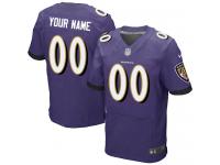 Baltimore Ravens Customized Men's Home Jersey - Purple Nike NFL Elite