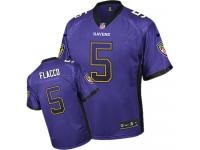 Baltimore Ravens Joe Flacco Youth Jersey - Purple Drift Fashion Nike NFL #5 Game