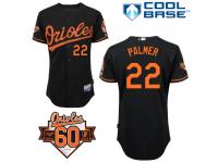 Black Jim Palmer Men #22 Majestic MLB Baltimore Orioles Cool Base Alternate Jersey