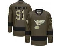 Blues #91 Vladimir Tarasenko Green Salute to Service Stitched NHL Jersey