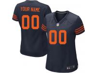 Chicago Bears Customized Women's Alternate Jersey - 1940s Throwback Navy Blue Nike NFL Limited