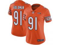 Chicago Bears Eddie Goldman Women's Limited Orange Jersey - #91 Football 100th Season Alternate