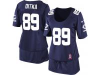 Chicago Bears Mike Ditka Women's Jersey - Navy Blue Breast Cancer Awareness Nike NFL #89 Game