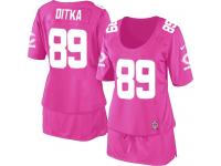 Chicago Bears Mike Ditka Women's Jersey - Pink Breast Cancer Awareness Nike NFL #89 Game