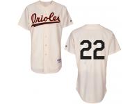 Cream Jim Palmer Men #22 Majestic MLB Baltimore Orioles 1954 Turn Back The Clock Jersey