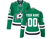 Custom Reebok Dallas Stars WoMen Premier Home Jersey - Green