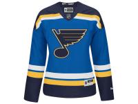 Custom Reebok St. Louis Blues WoMen Premier Home Jersey - Blue