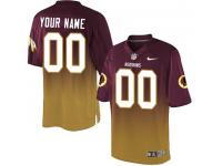 Customized Washington Redskins Jersey | Nike Men's Red/Gold Fadeaway NFL Limited