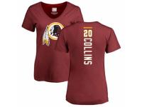 Football Women's Washington Redskins #20 Landon Collins Maroon Backer T-Shirt