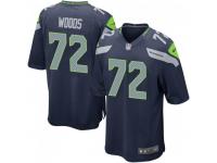 Game Men's Al Woods Seattle Seahawks Nike Team Color Jersey - Navy