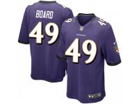 Game Men's Chris Board Baltimore Ravens Nike Team Color Jersey - Purple