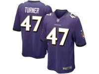 Game Men's De'Lance Turner Baltimore Ravens Nike Team Color Jersey - Purple