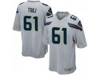 Game Men's Jay-Tee Tiuli Seattle Seahawks Nike Alternate Jersey - Gray