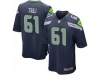 Game Men's Jay-Tee Tiuli Seattle Seahawks Nike Team Color Jersey - Navy