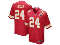 Game Men's Jordan Lucas Kansas City Chiefs Nike Team Color Jersey - Red
