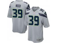 Game Men's Kalan Reed Seattle Seahawks Nike Alternate Jersey - Gray