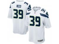 Game Men's Kalan Reed Seattle Seahawks Nike Jersey - White