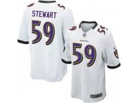 Game Men's Silas Stewart Baltimore Ravens Nike Jersey - White