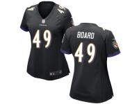 Game Women's Chris Board Baltimore Ravens Nike Jersey - Black