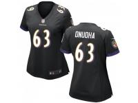 Game Women's Michael Onuoha Baltimore Ravens Nike Jersey - Black
