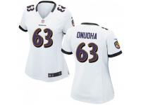 Game Women's Michael Onuoha Baltimore Ravens Nike Jersey - White