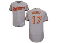 Gray Brian Matusz Men #17 Majestic MLB Baltimore Orioles Flexbase Collection Jersey