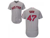 Gray Travis Shaw Men #47 Majestic MLB Boston Red Sox Flexbase Collection Jersey