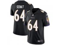 Greg Senat Baltimore Ravens Men's Limited Alternate Vapor Untouchable Nike Jersey - Black