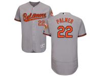 Grey Jim Palmer Men #22 Majestic MLB Baltimore Orioles Flexbase Collection Jersey