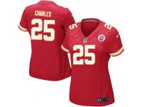 Kansas City Chiefs Jamaal Charles Women's Home Jersey - Red Nike NFL #25 Game