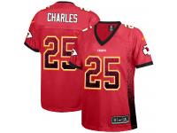 Kansas City Chiefs Jamaal Charles Women's Jersey - Red Drift Fashion Nike NFL #25 Game