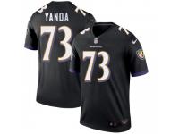 Legend Vapor Untouchable Men's Marshal Yanda Baltimore Ravens Nike Jersey - Black