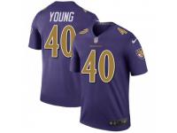 Legend Vapor Untouchable Youth Kenny Young Baltimore Ravens Nike Color Rush Jersey - Purple
