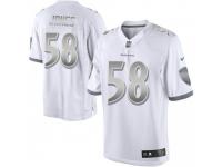 Limited Men's Alvin Jones Baltimore Ravens Nike Platinum Jersey - White