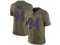 Limited Men's Daylon Mack Baltimore Ravens Nike 2017 Salute to Service Jersey - Green