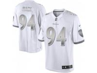 Limited Men's Daylon Mack Baltimore Ravens Nike Platinum Jersey - White