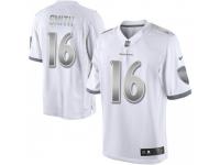 Limited Men's Jaylen Smith Baltimore Ravens Nike Platinum Jersey - White