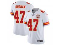 Limited Men's Step Durham Kansas City Chiefs Nike Vapor Untouchable Jersey - White