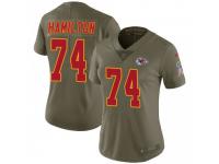 Limited Women's Justin Hamilton Kansas City Chiefs Nike 2017 Salute to Service Jersey - Green