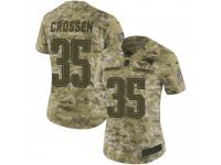 Limited Women's Keion Crossen New England Patriots Nike 2018 Salute to Service Jersey - Camo