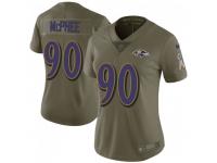Limited Women's Pernell McPhee Baltimore Ravens Nike 2017 Salute to Service Jersey - Green
