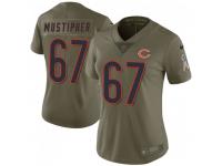 Limited Women's Sam Mustipher Chicago Bears Nike 2017 Salute to Service Jersey - Green