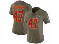 Limited Women's Step Durham Kansas City Chiefs Nike 2017 Salute to Service Jersey - Green