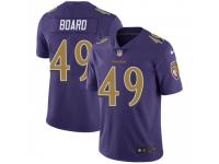 Limited Youth Chris Board Baltimore Ravens Nike Color Rush Vapor Untouchable Jersey - Purple