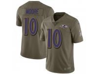 Limited Youth Chris Moore Baltimore Ravens Nike 2017 Salute to Service Jersey - Green